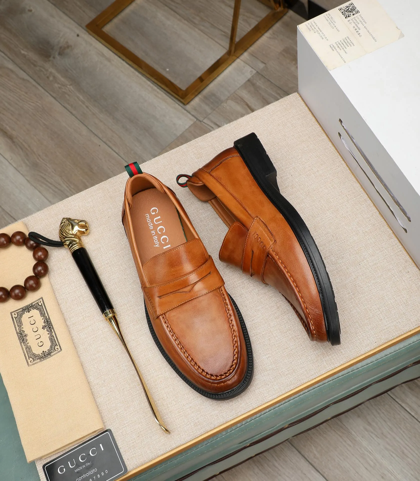 Men's men's shoes💰500📛📛Original (water-dyed cow lining) Gucci GUCCI official website formal shoes🌀 Italian🇮🇹imported cowhide➕top imported water-dyed cowhide lining💋Finely handmade original bottom, the real thing looks better when photographed in person Standard size 38-44